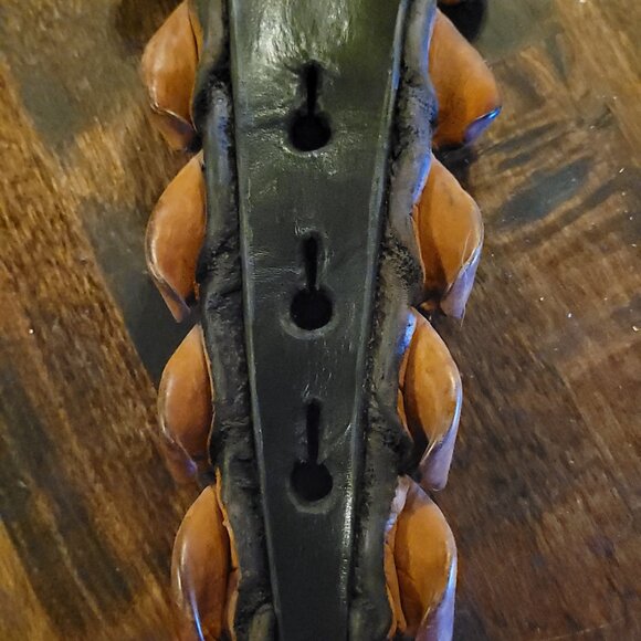 Tan Caiman Guitar Strap Statement Piece – Ethically Sourced Made in America - Picture 5 of 12